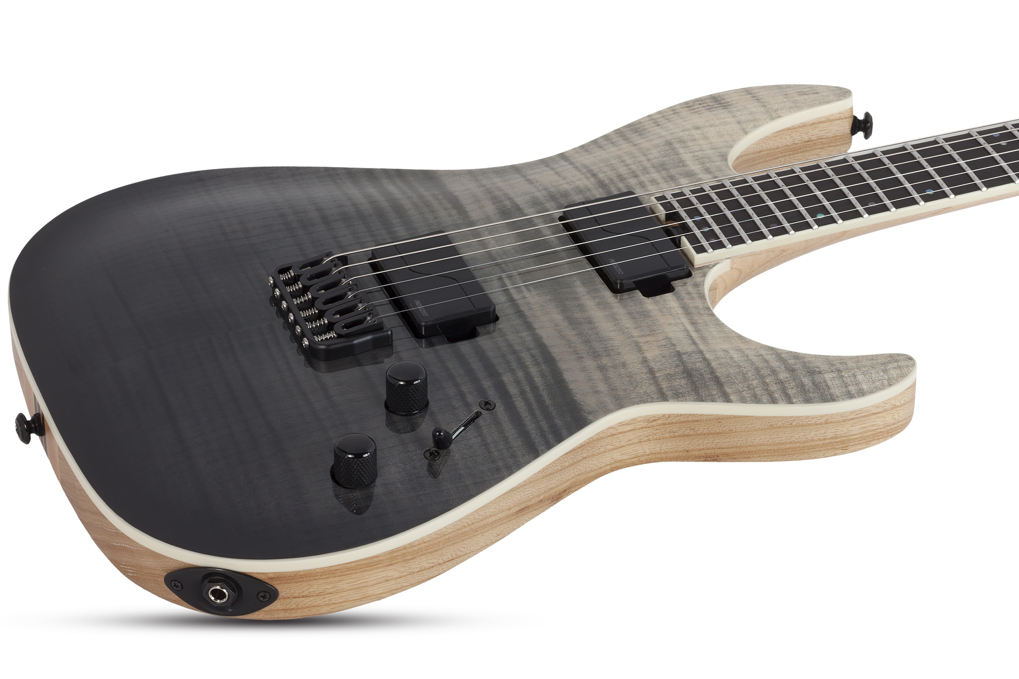 Schecter Sls Elite C-1 2h Fishman Fluence Modern Ht Eb - Black Fade Burst - E-Gitarre in Str-Form - Variation 1