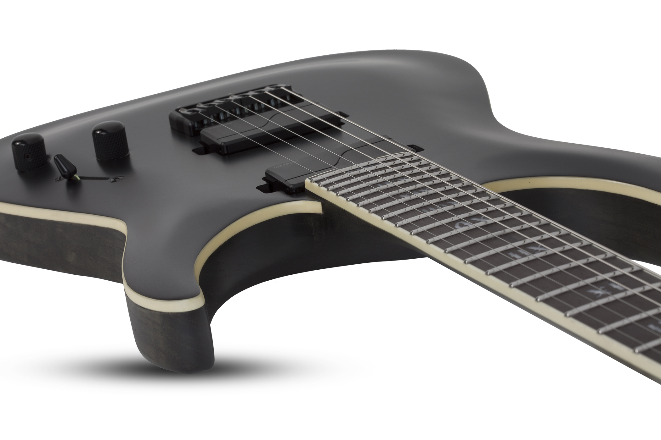 Schecter C-1 Sls Evil Twin 2h Fishman Ht Eb - Satin Black - E-Gitarre in Str-Form - Variation 2