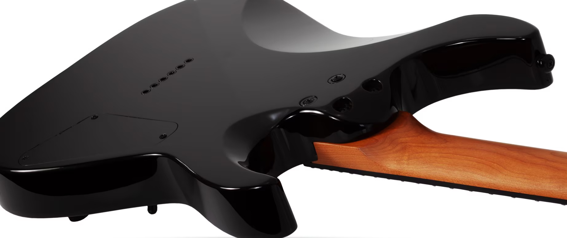 Schecter C-1 Standard Lh Gaucher 2h Ht Rw - Black Fade Burst Burl - E-Gitarre in Str-Form - Variation 4