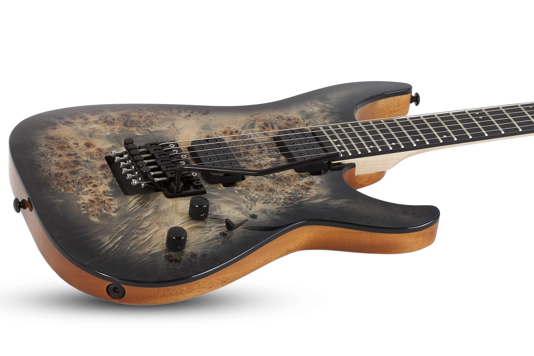 Schecter C-6 Pro Fr 2h Wen - Charcoal Burst - Double Cut E-Gitarre - Variation 2