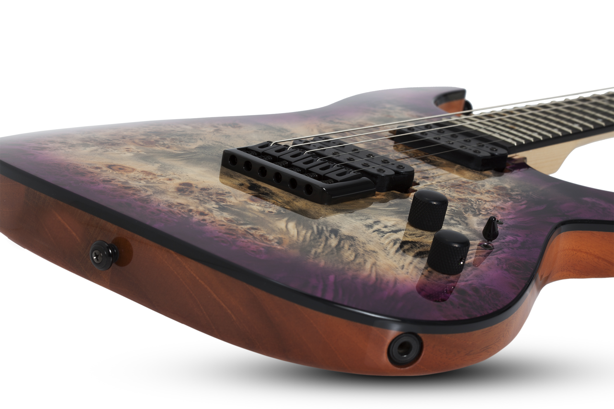 Schecter C-6 Pro 2h Ht Wen - Aurora Burst - Double Cut E-Gitarre - Variation 2