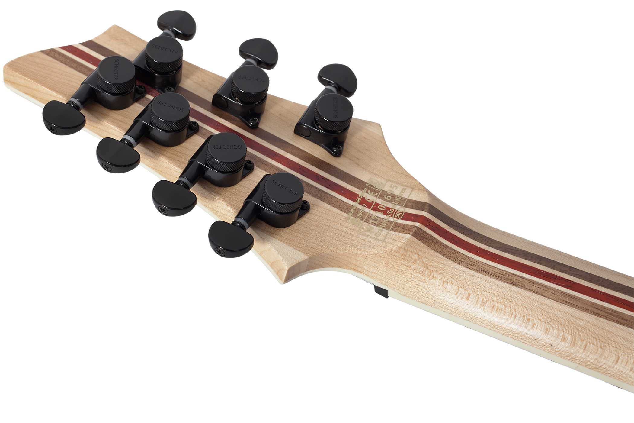 Schecter C-7 Fr Sls Elite 2h Fishman Ht Eb - Black Fade Burst - 7-saitige E-Gitarre - Variation 5