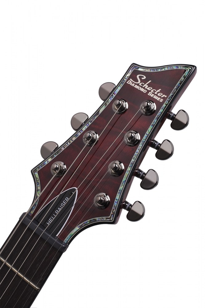 Schecter C-7 Hellraiser 7c 2h Emg Ht Rw - Black Cherry Gloss - 7-saitige E-Gitarre - Variation 6