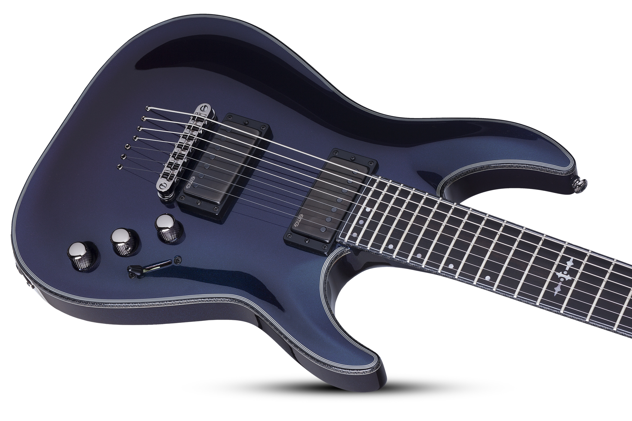 Schecter C-7 Hellraiser Hybrid 7c 2h Emg Ht Eb - Ultra Violet - 7-saitige E-Gitarre - Variation 2
