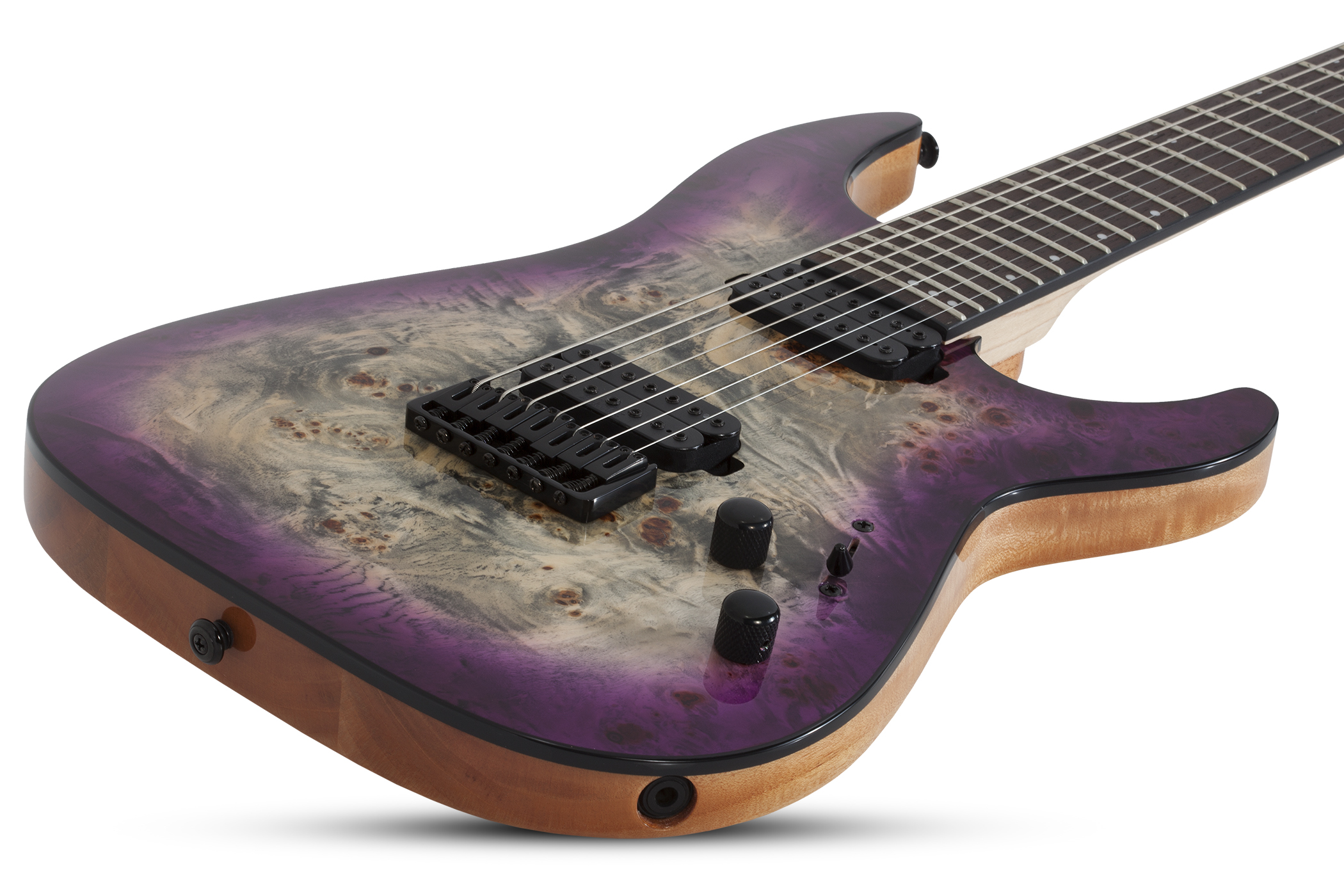 Schecter C-7 Pro 7c 2h Ht Wen - Aurora Burst - 7-saitige E-Gitarre - Variation 1