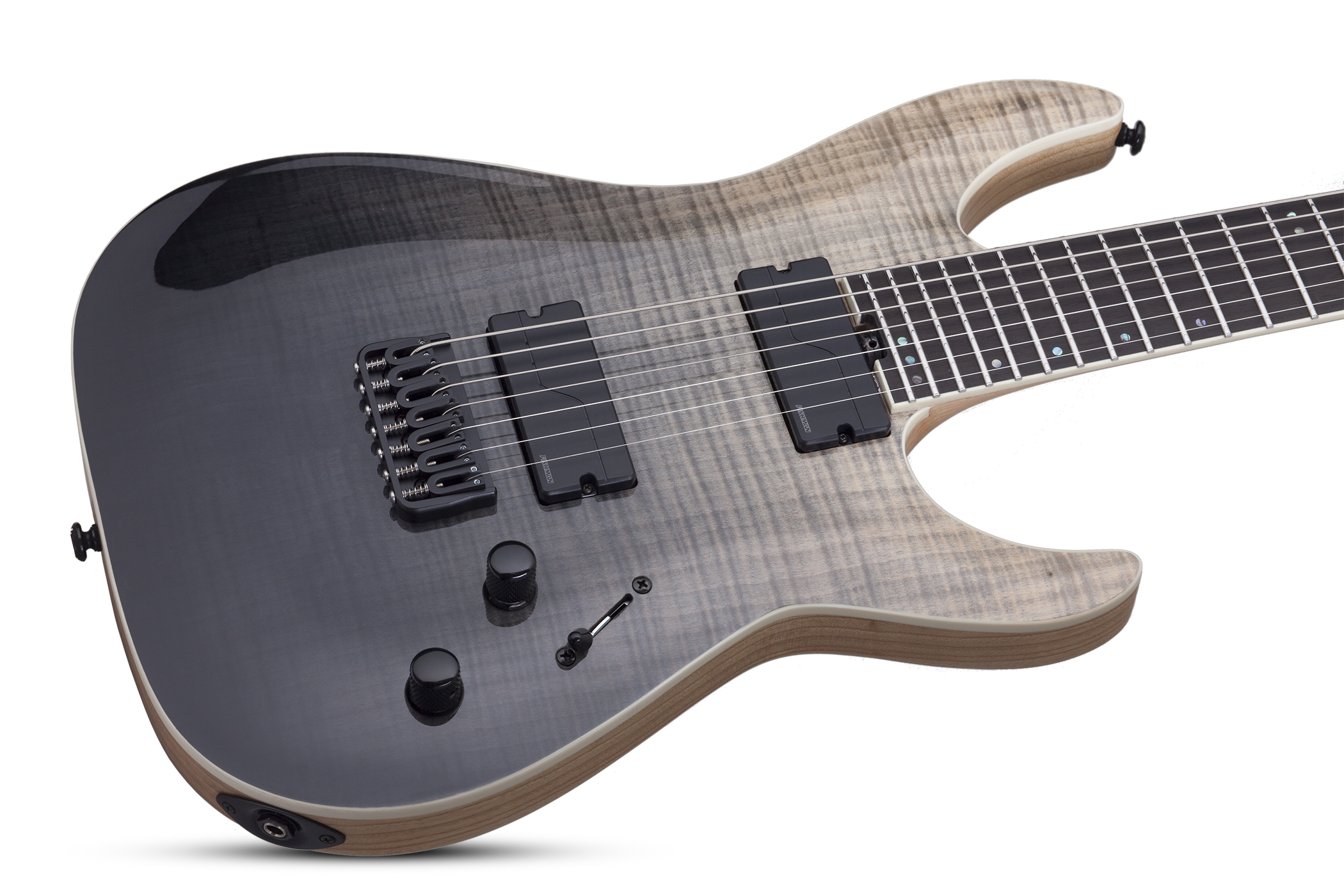 Schecter C-7 Sls Elite 2h Fishman Ht Eb - Black Fade Burst - 7-saitige E-Gitarre - Variation 1