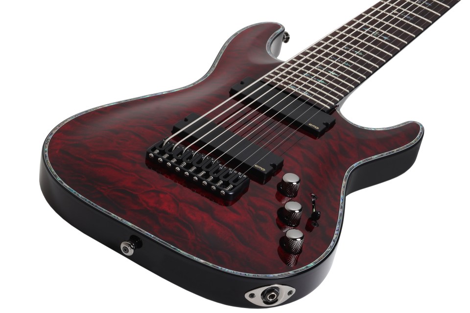 Schecter C-9 Hellraiser 9c 2h Emg Ht - Black Cherry - 8- und 9-saitige E-Gitarre - Variation 1