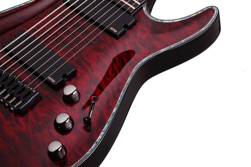 Schecter C-9 Hellraiser 9c 2h Emg Ht - Black Cherry - 8- und 9-saitige E-Gitarre - Variation 3