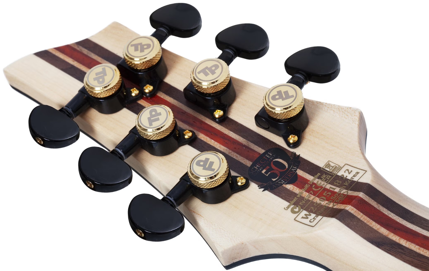 Schecter C1 50th Ann. Lh Gaucher 2h Ht Eb - Gold Burst - E-Gitarre aus Metall - Variation 7