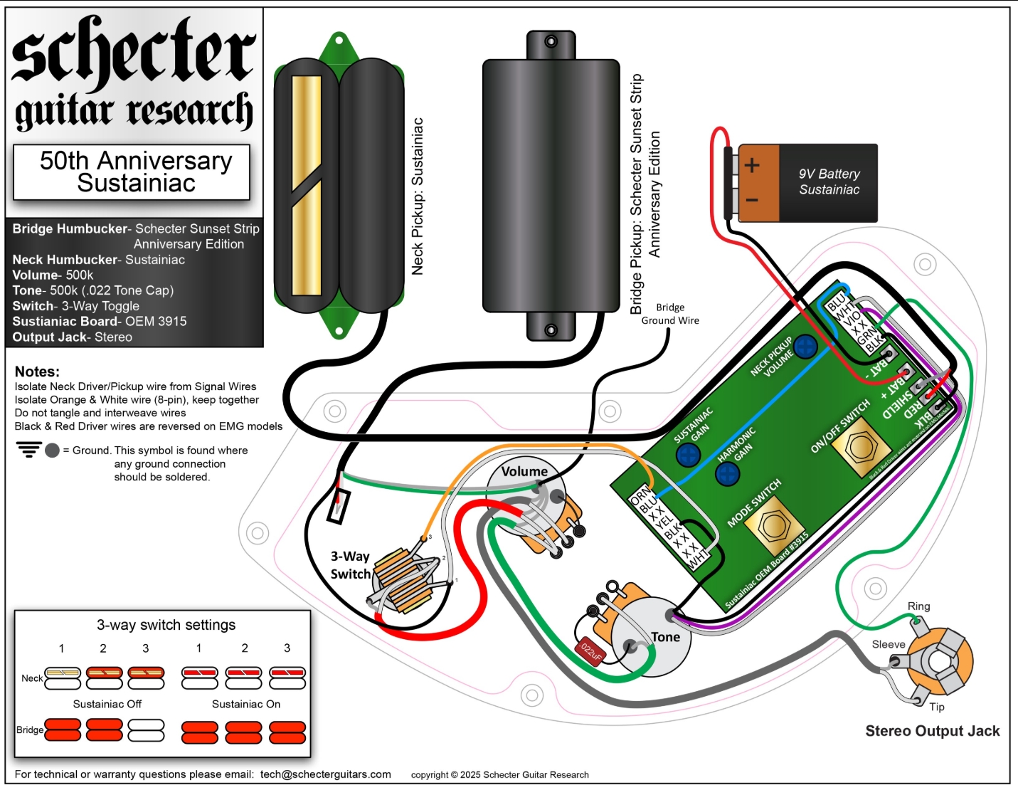 Schecter C1 Fr-s 50th Ann. Lh 2h Sustainiac Eb - 50th Gold Burst - E-Gitarre aus Metall - Variation 10