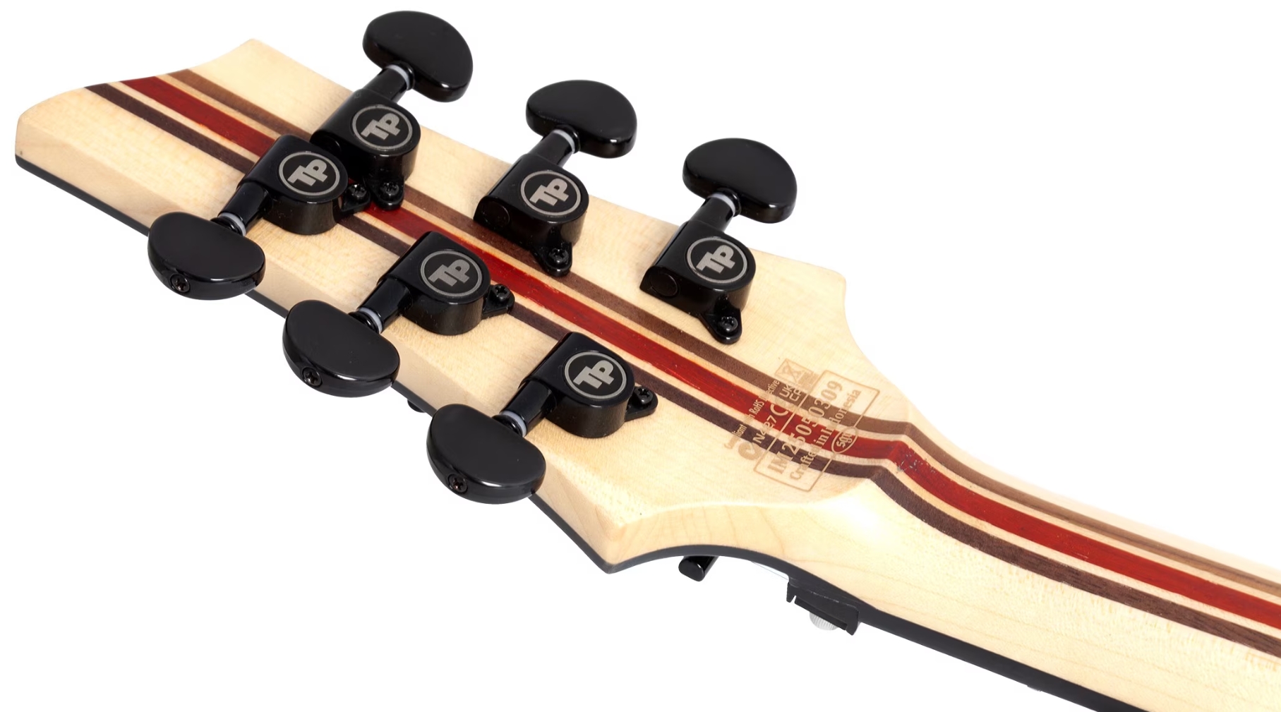 Schecter C1 Fr-s Pale Moon 2h Sustainac Fr Ric - Natural Satin Black Burst - E-Gitarre in Str-Form - Variation 6