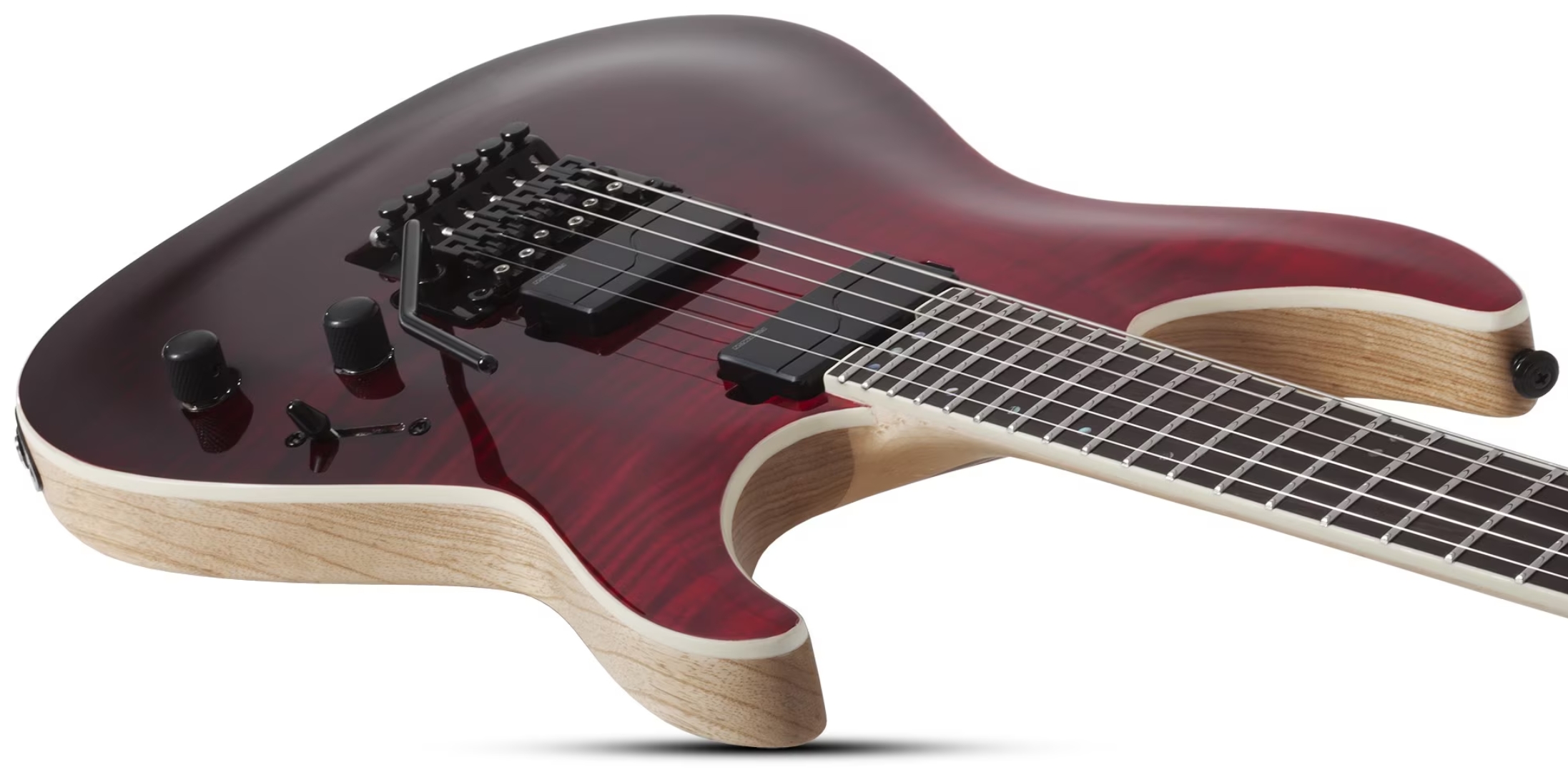 Schecter C1 Fr Sls Elite 2h Fishman Fluence Modern Eb - Blood Burst - E-Gitarre in Str-Form - Variation 2