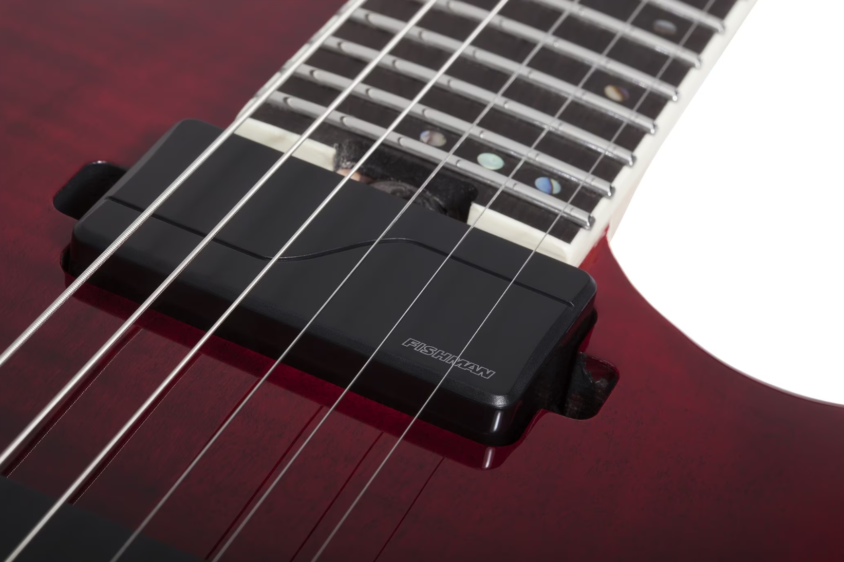 Schecter C1 Fr Sls Elite 2h Fishman Fluence Modern Eb - Blood Burst - E-Gitarre in Str-Form - Variation 3