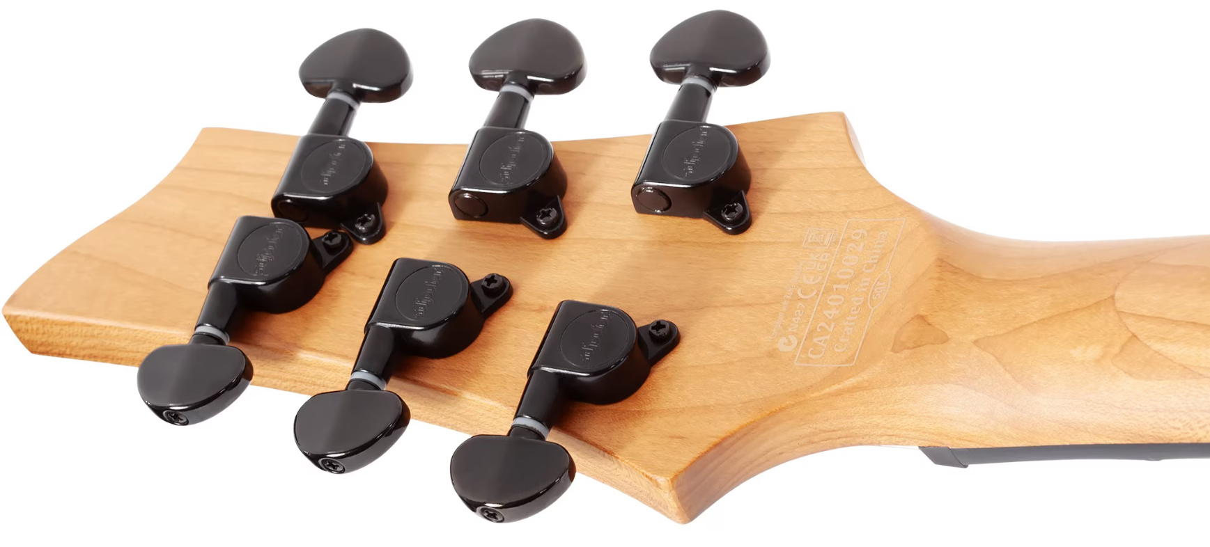 Schecter C1 Standard 2h Ht Rw - Charcoal Satin - E-Gitarre in Str-Form - Variation 6