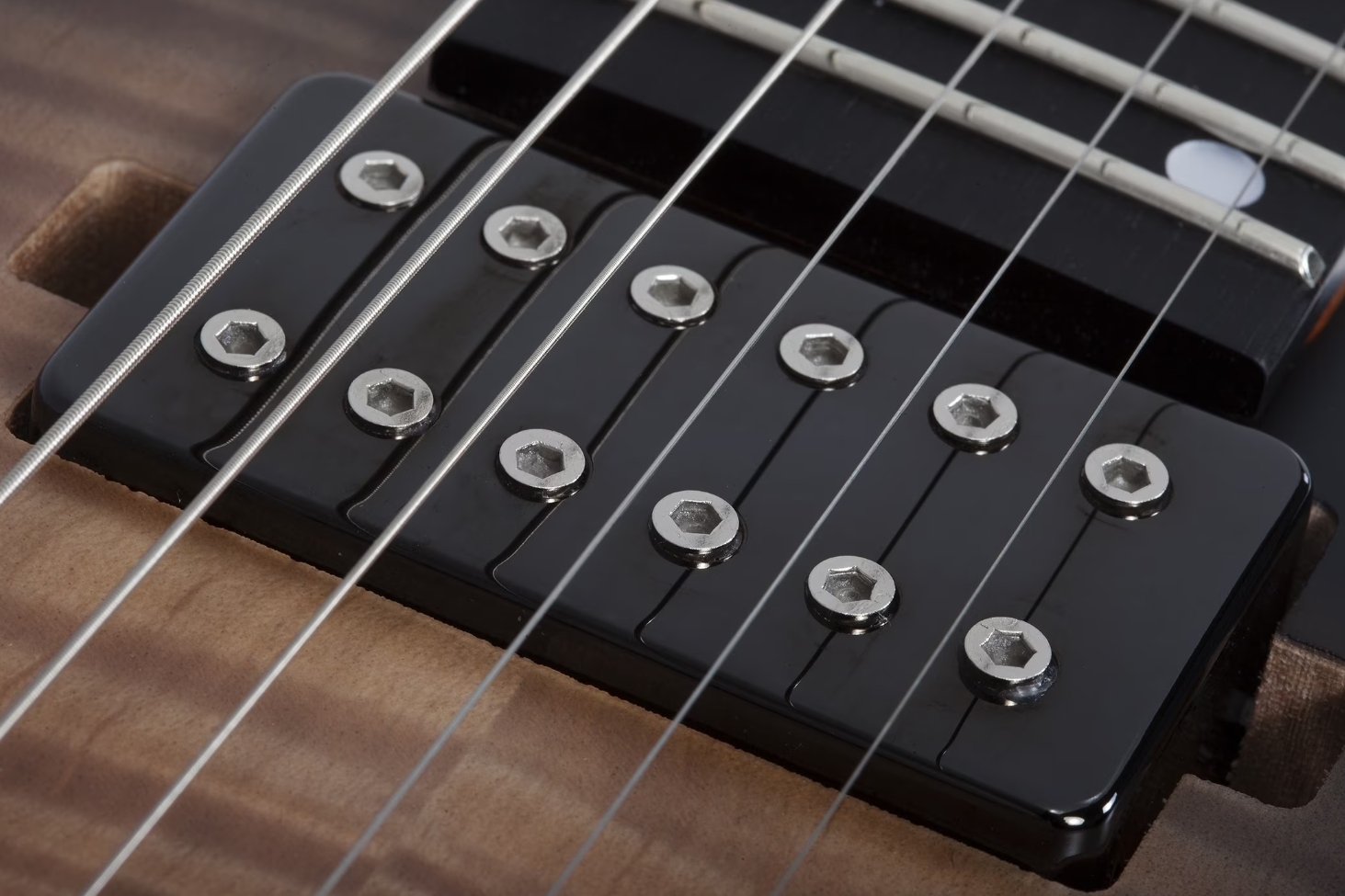 Schecter C1 Standard Plus 2h Ht Eb - Ember Burst - E-Gitarre in Str-Form - Variation 4