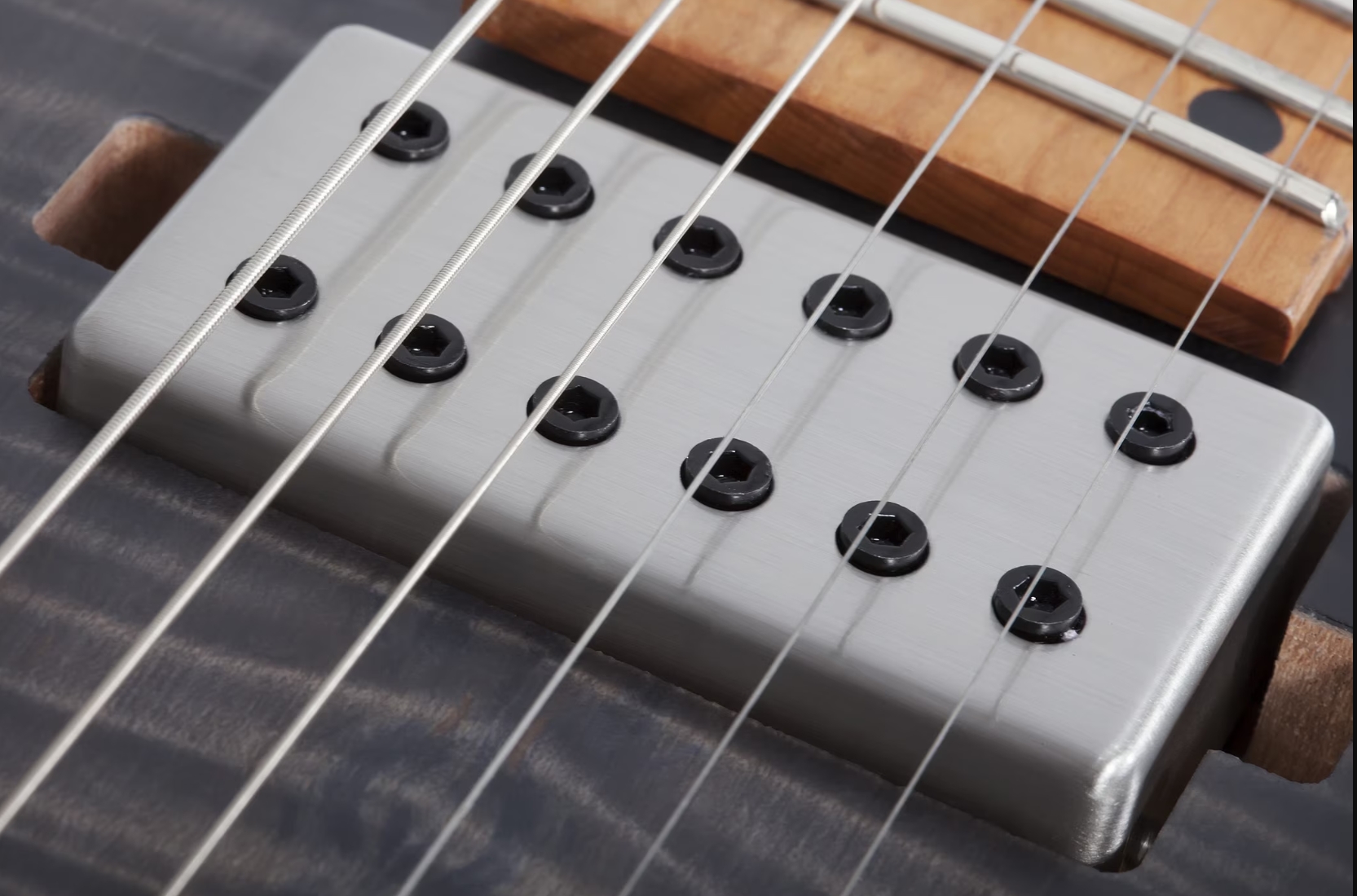 Schecter C1 Standard Plus 2h Ht Mn - Trans Black Burst - E-Gitarre in Str-Form - Variation 3