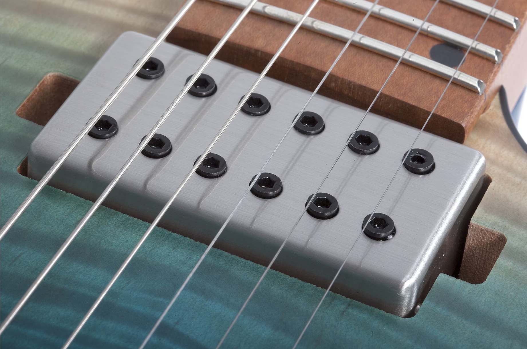 Schecter C1 Standard Plus 2h Ht Mn - Blue Fade - E-Gitarre in Str-Form - Variation 4