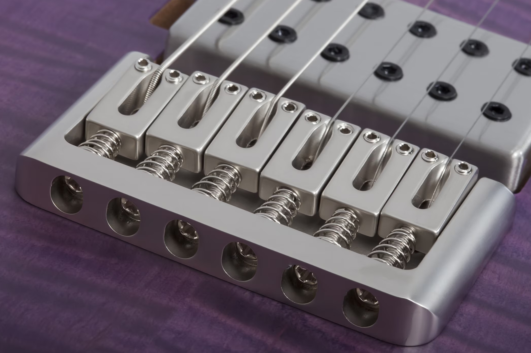 Schecter C1 Standard Plus 2h Ht Mn - Trans Purple Burst - E-Gitarre in Str-Form - Variation 4