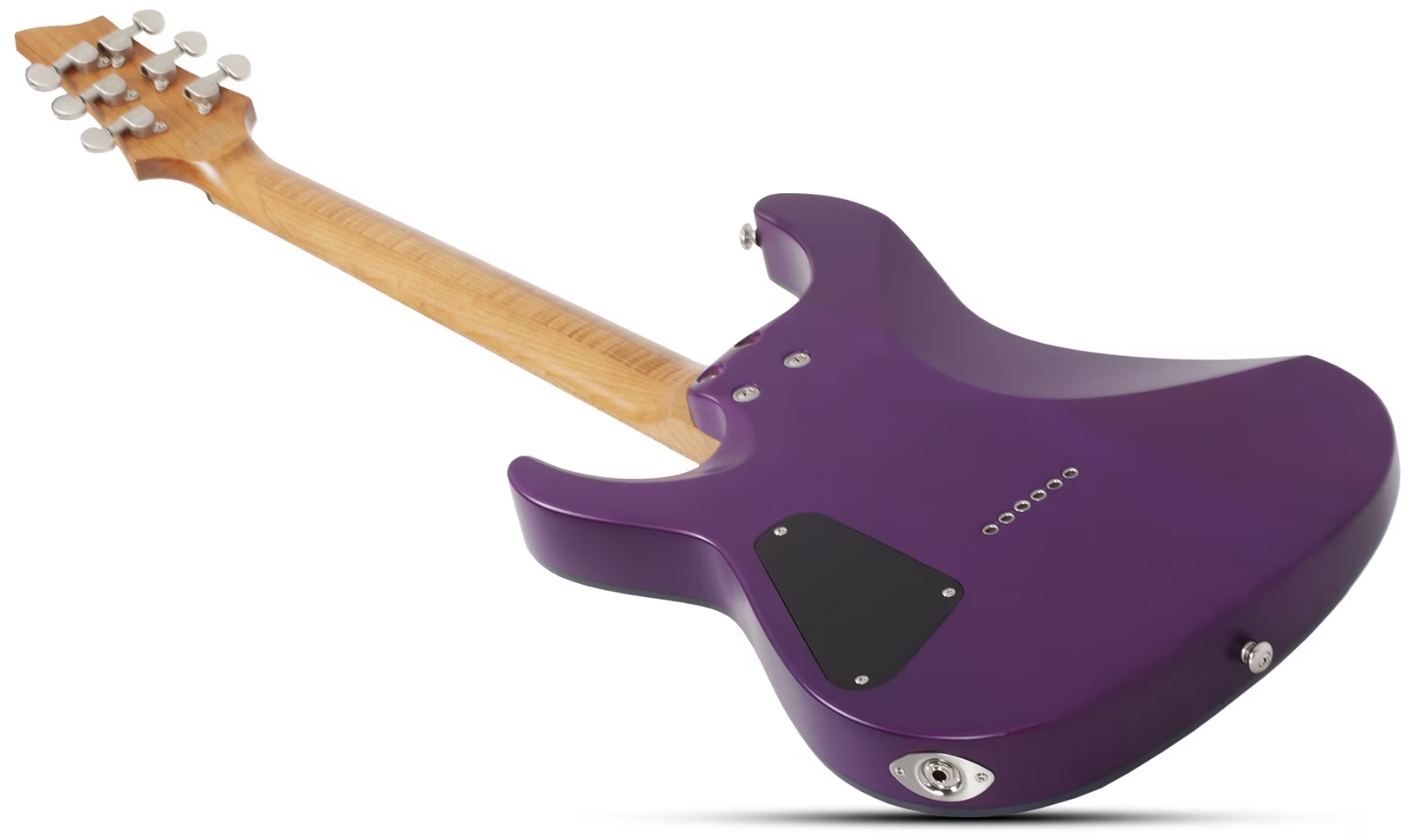 Schecter C1 Standard Plus 2h Ht Mn - Trans Purple Burst - E-Gitarre in Str-Form - Variation 5