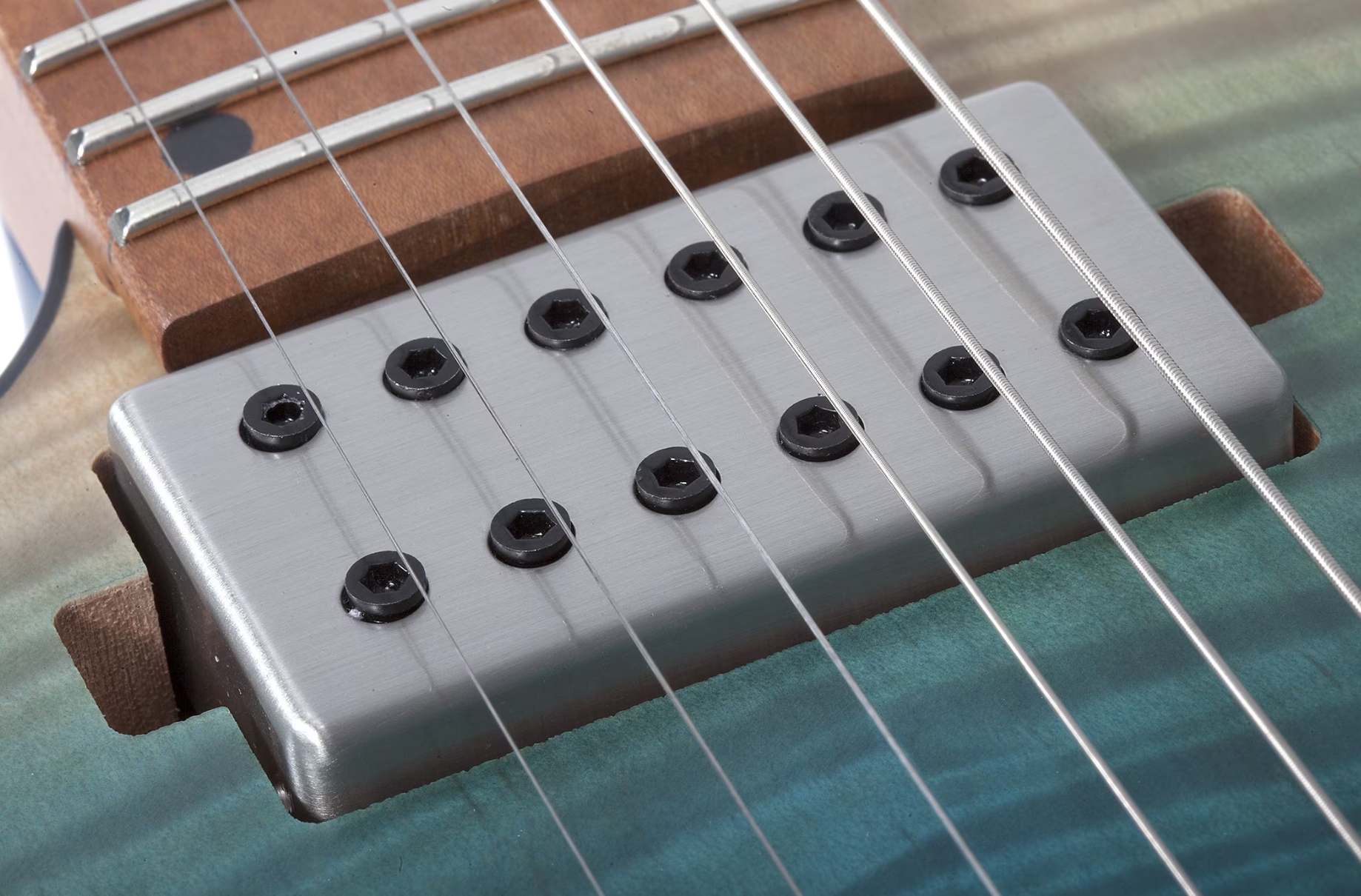 Schecter C1 Standard Plus Lh Gaucher 2h Ht Mn - Blue Fade - E-Gitarre in Str-Form - Variation 2