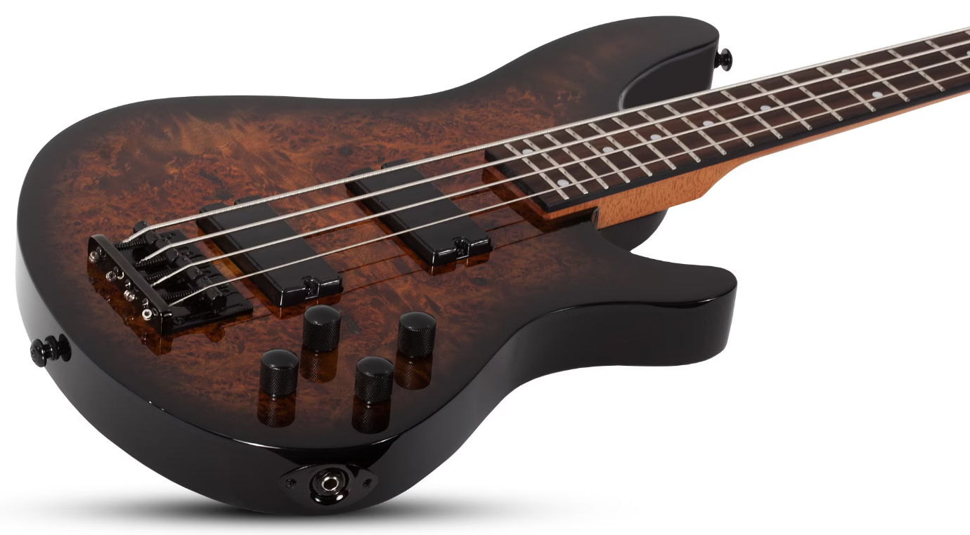 Schecter C4 Standard Rw - Tobacco Burl - Solidbody E-bass - Variation 1