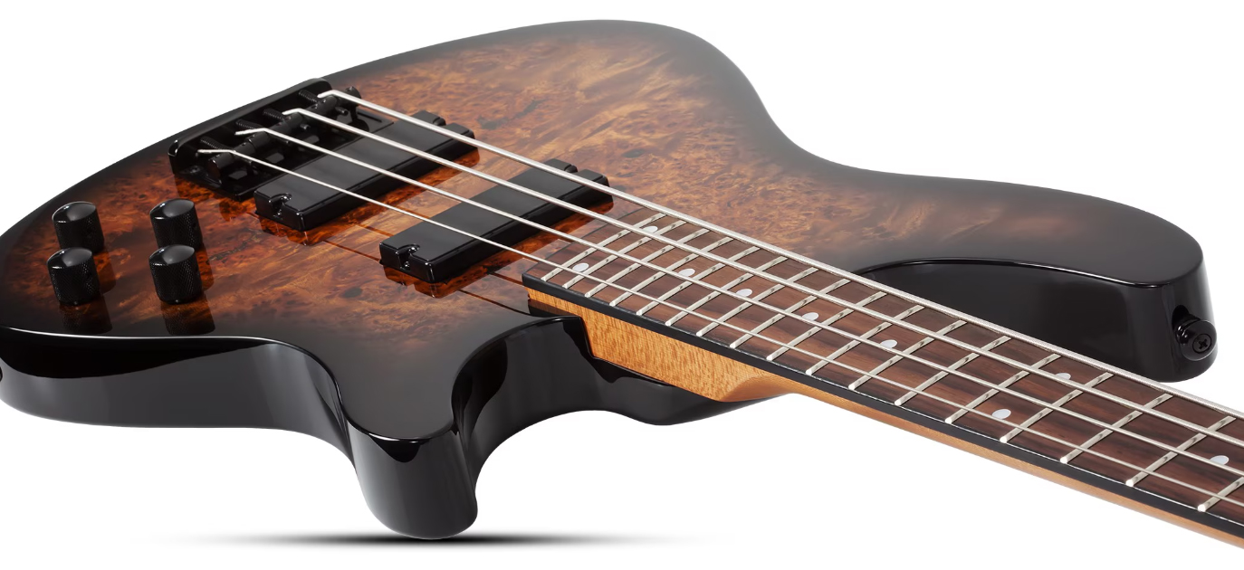 Schecter C4 Standard Rw - Tobacco Burl - Solidbody E-bass - Variation 2