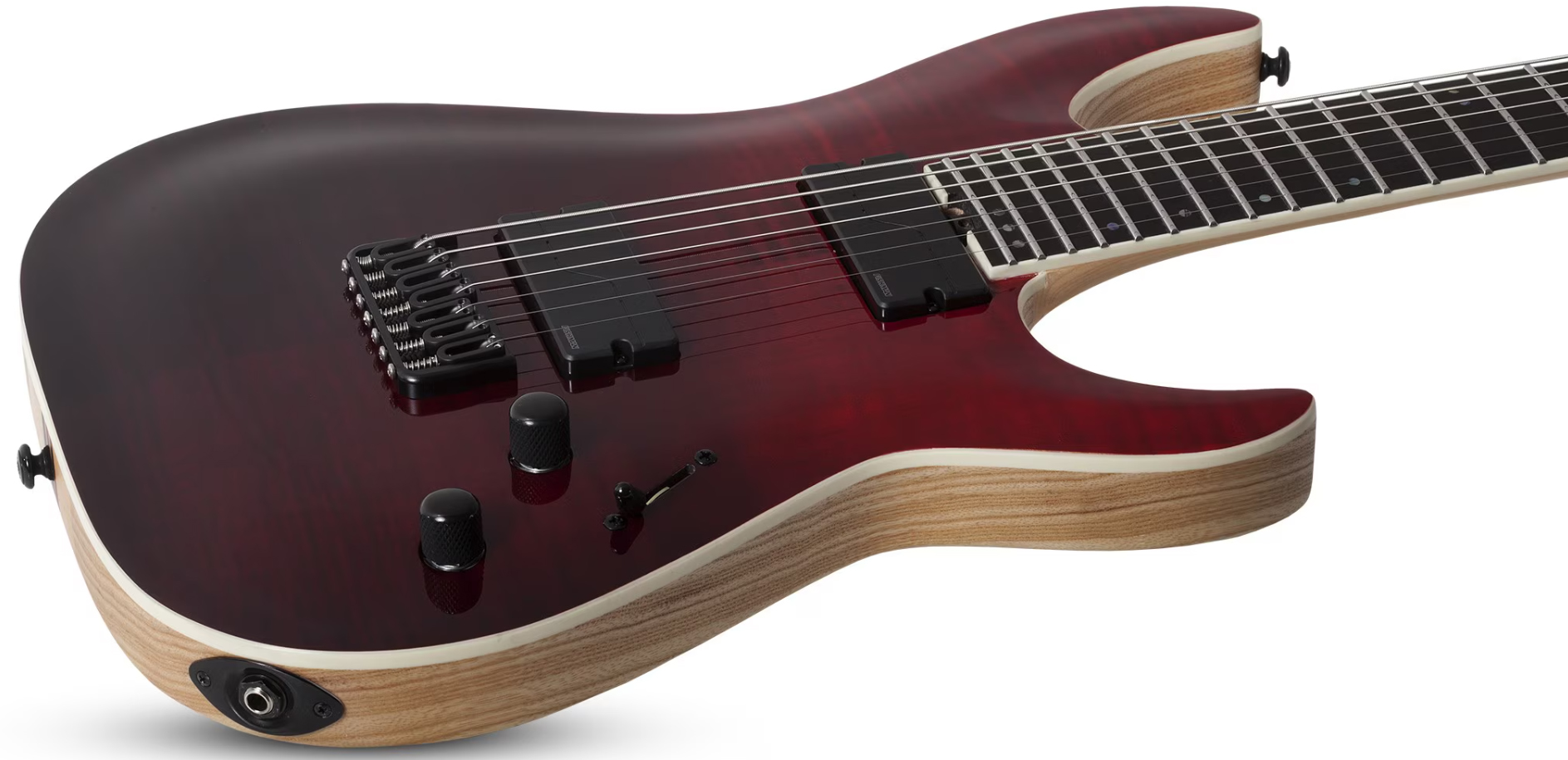 Schecter C7 Sls Elite 7c Baryton 2h Fishman Fluence Ht Eb - Blood Burst - Bariton E-Gitarre - Variation 1