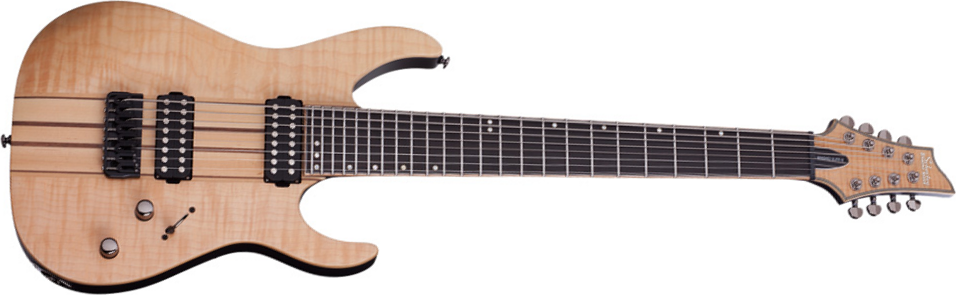 Schecter Banshee Elite-8 Hh Ht - Gloss Natural - Bariton E-Gitarre - Main picture