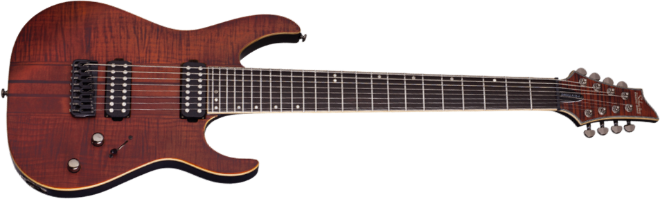 Schecter Banshee Elite-8 Hh Ht - Cats Eye Pearl - Bariton E-Gitarre - Main picture