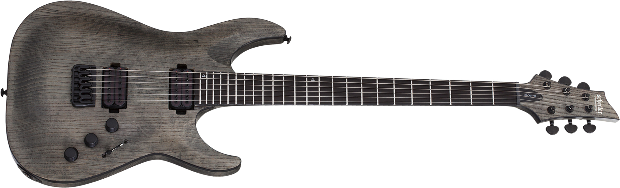 Schecter C-1 Ex Apocalypse Baryton 2h Ht Eb - Rusty Grey - Bariton E-Gitarre - Main picture