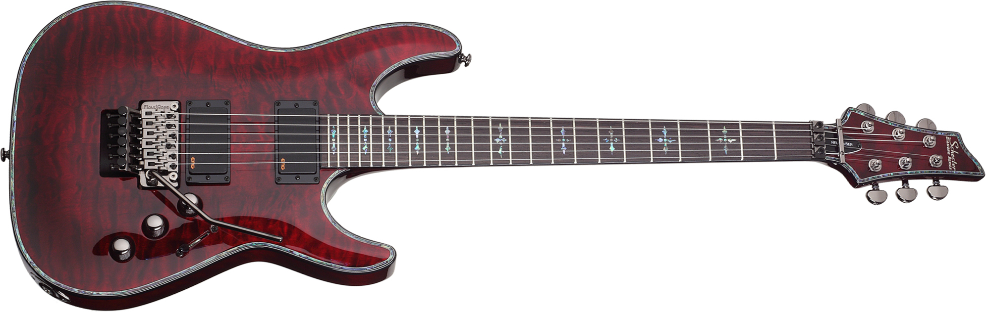 Schecter C-1 Fr Hellraiser 2h Emg Rw - Black Cherry - E-Gitarre in Str-Form - Main picture