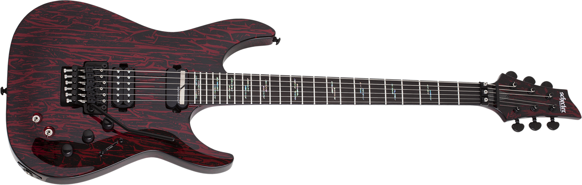 Schecter C-1 Fr  S Silver Mountain 2h Sustainiac Ht Eb - Blood Moon - E-Gitarre in Str-Form - Main picture