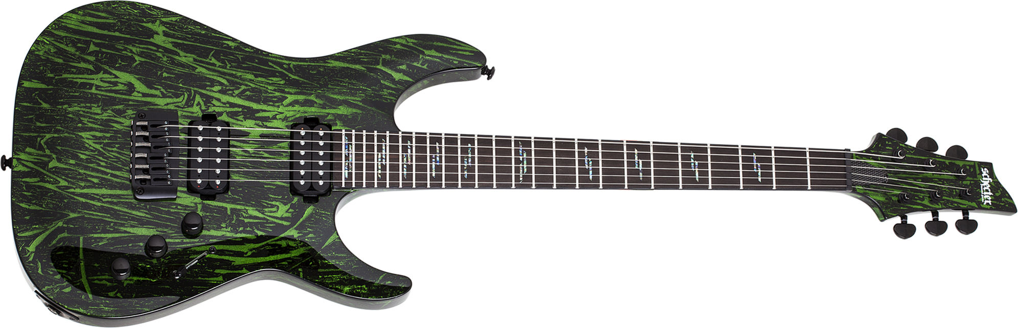 Schecter C-1 Silver Mountain 2h Ht Eb - Toxic Venom - E-Gitarre in Str-Form - Main picture