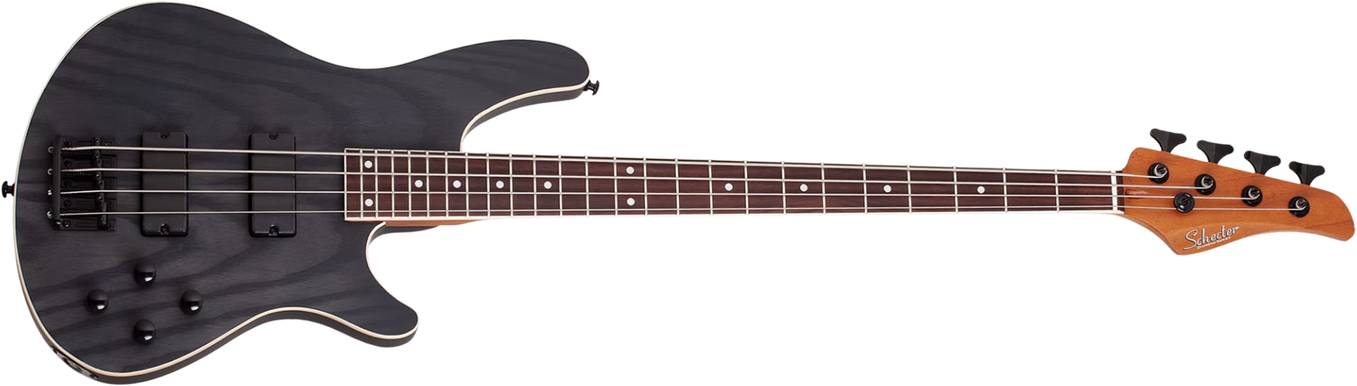 Schecter C4 Standard Rw - Charcoal Satin - Solidbody E-bass - Main picture