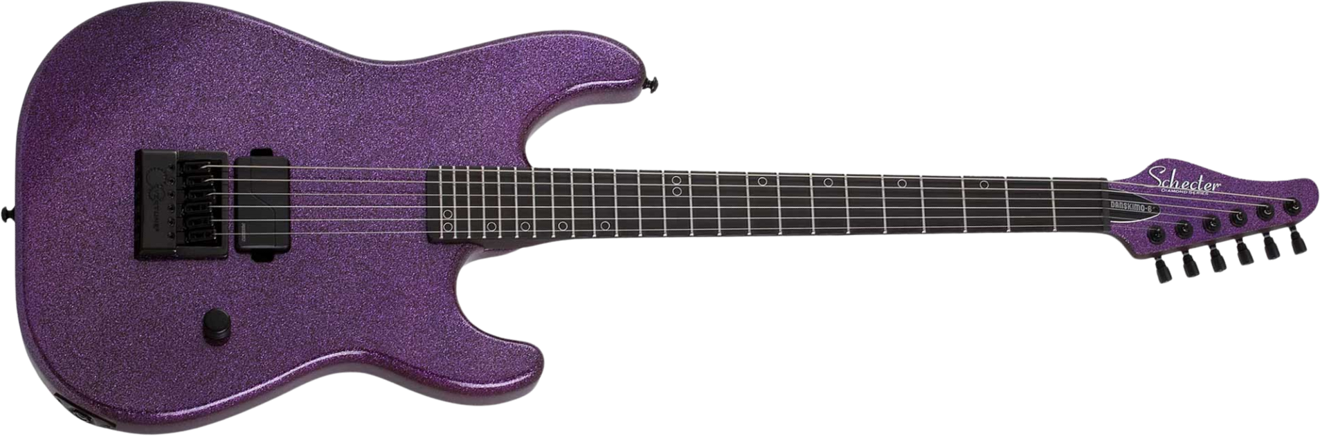 Schecter Daniel Haniss Danskimo 6 Signature 1h Fishman Fluence Ht Eb - Purple Sparkle - E-Gitarre in Str-Form - Main picture
