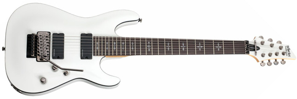 Schecter Demon-7 Fr 7c 2h Wen - Vintage White - 7-saitige E-Gitarre - Main picture