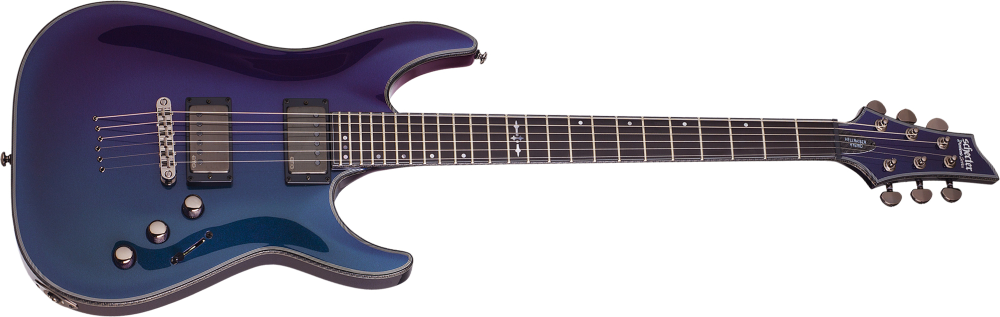 Schecter Hellraiser C-1 Hybrid 2h Emg Ht Eb - Ultra Violet - E-Gitarre in Str-Form - Main picture