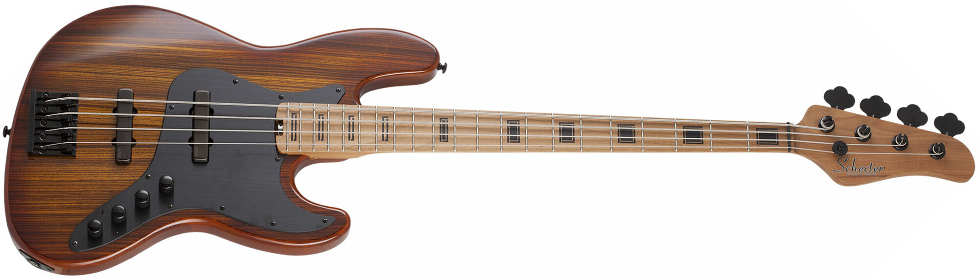 Schecter J-4 Exotic Emg Active Mn - Faded Vintage Sunburst - Solidbody E-bass - Main picture