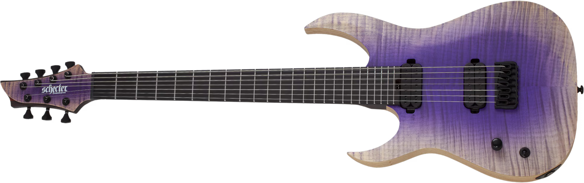 Schecter John Browne Tao-7 Signature Baryton Gaucher 2h Ht Eb - Ozone Burst - Bariton E-Gitarre - Main picture