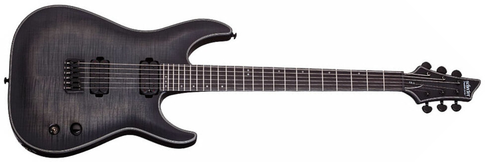 Schecter Keith Merrow Km-6 Signature Hh Ht Eb - Trans Black Burst Satin - E-Gitarre in Str-Form - Main picture