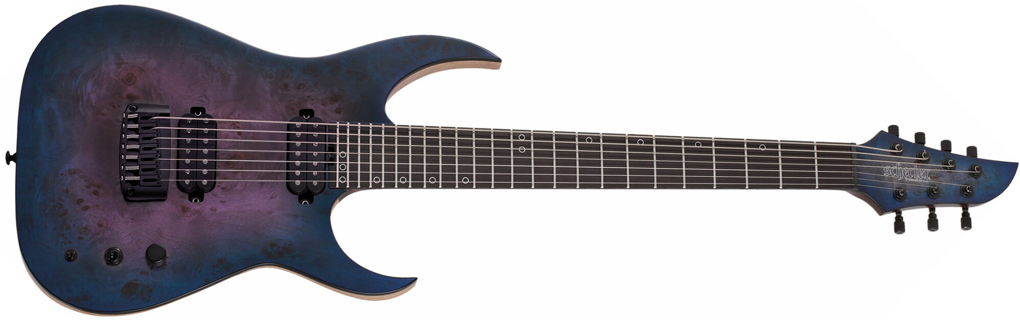 Schecter Keith Merrow Km-7 Mk-iii Artist Signature 7c 2h Ht Eb - Blue Crimson - 7-saitige E-Gitarre - Main picture