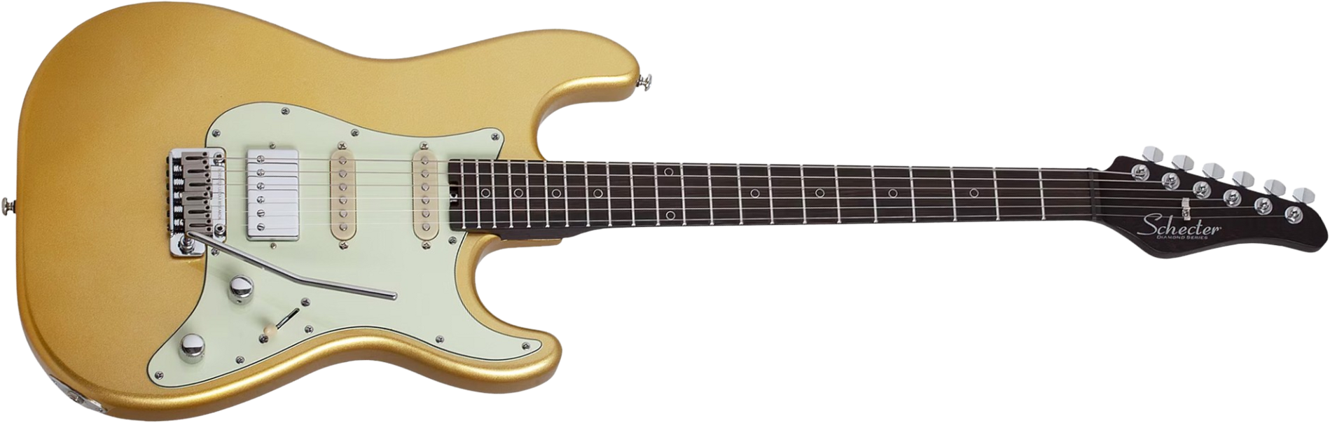 Schecter Nick Johnston Traditional 10th Ann. Signature Hss Trem Eb - Atomic Saffron - E-Gitarre in Str-Form - Main picture