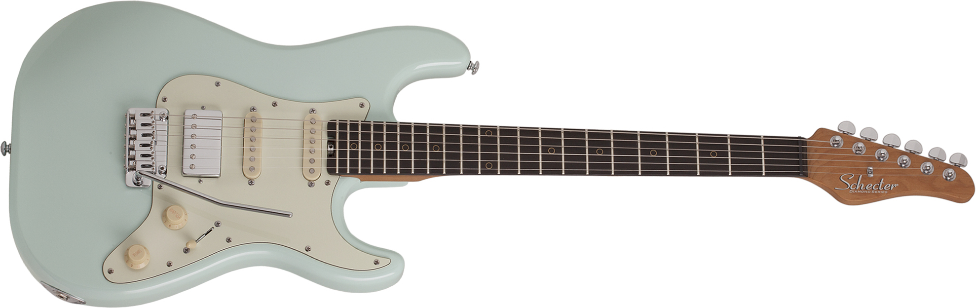 Schecter Nick Johnston Traditional Hss Trem Eb - Atomic Frost - E-Gitarre in Str-Form - Main picture