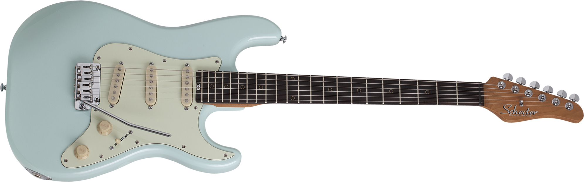 Schecter Nick Johnston Traditional Signature 3s Trem Eb - Atomic Frost - E-Gitarre in Str-Form - Main picture