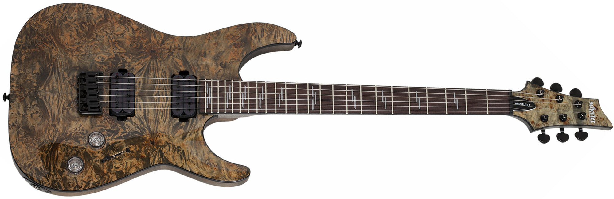 Schecter Omen Elite-6 2h Rw - Charcoal - E-Gitarre in Str-Form - Main picture