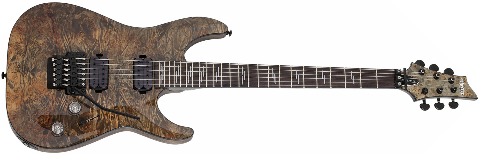 Schecter Omen Elite-6 Fr 2h Rw - Charcoal - E-Gitarre in Str-Form - Main picture