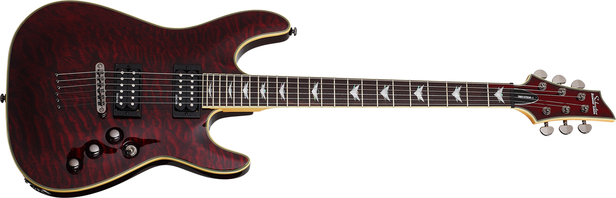 Schecter Omen Extreme-6 2h Ht Rw - Black Cherry - E-Gitarre in Str-Form - Main picture