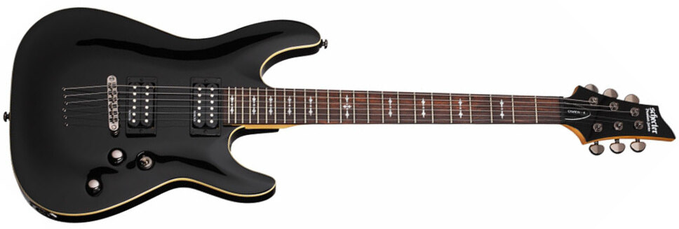 Schecter Omen Extreme-6 2h Ht Rw - See-thru Black - E-Gitarre in Str-Form - Main picture