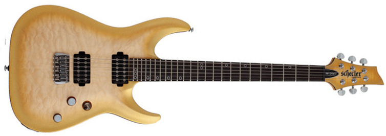Schecter Omen Extreme Ii 2h Ht Eb - Gold Rush - E-Gitarre in Str-Form - Main picture