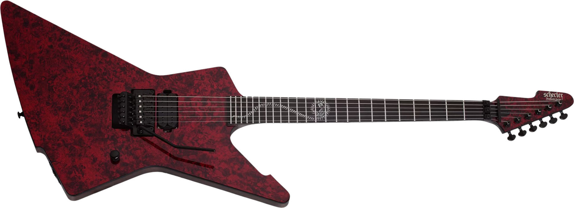 Schecter Patrick Kennison E1 Fr Apocrypha Signature 1h Eb - Red Reign - Signature-E-Gitarre - Main picture
